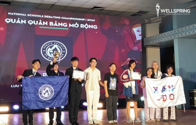 Đội tuyển tranh biện  game đánh bài tiến lên 
 Hanoi giành Quán quân Giải Tranh biện Trung học Toàn quốc 2024